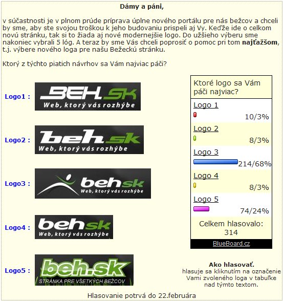 Anketa o novom logu Be�eckej str�nky